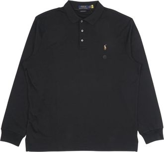Polo Ralph Lauren Polo Shirt met Lange Mouwen - Heren - Polos - Zwart - S - Katoen - Tops