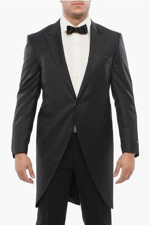 Corneliani Virgin Wool Peak Lapel LEADER Tail-Coat Blazer size 56