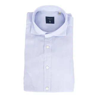 Bastoncino Heren, Overhemden, Blauw, Maat: L Linnen
