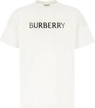 Burberry Seth T-shirt - Heren - T-shirts - Wit - XL - Katoen - Tops