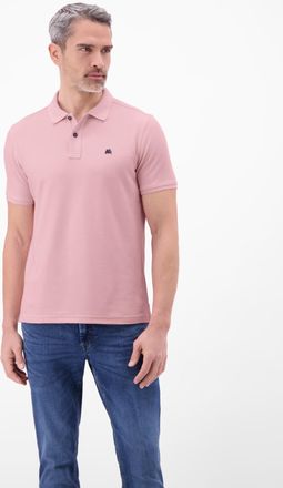 Lerros Poloshirt LERROS, Herren, Gr. XXL, vivid rose, Single Jersey, Obermaterial: 60% Baumwolle, 40% Polyester, unifarben, normal h&uuml;ftbedeckend, Rundhals, S