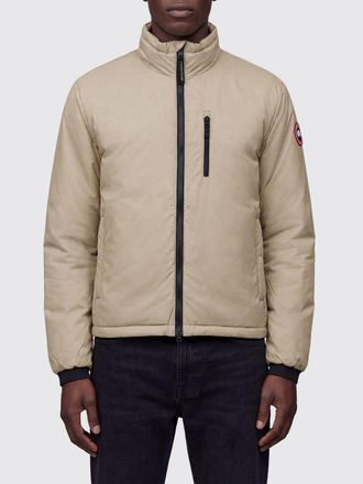 Canada Goose Lightweight Nylon Down Jacket with a High Neck and Logo Patch