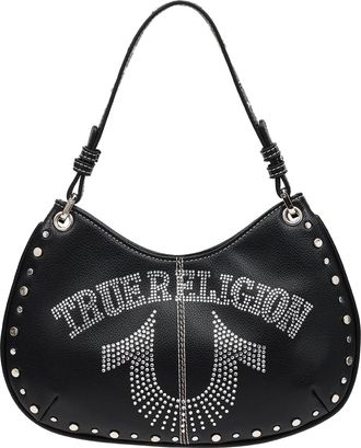 True Religion Studs and Bling Horseshoe Hobo Bag