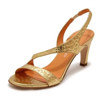 Lella Baldi High Heel Sandals, female, Yellow, 6 UK, Lt940 Stampa Rebel Lam Sandal