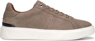 Stefano Lauran Schoenen, Heren, Grijs, 47 EU, Wol, Taupe Star 006 Heren Sneakers