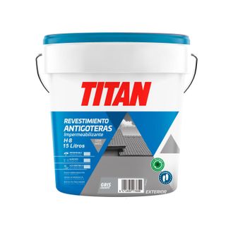 Titan Revestimiento Antigoteras H8 Gris 15l. Titan