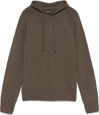 Tom Ford Naadloze Cashmere Hoodie - Heren - Cashmere truien - Groen - L - Kasjmier - Truien & Vesten
