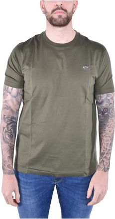 Paul & Shark Cotton T-Shirt - Heren - T-shirts - Groen - 2XL - Katoen - Tops