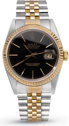 Rolex Pre-owned Rolex Datejust Automatic Chronometer Black Dial Unisex Watch 16013 BKSJ