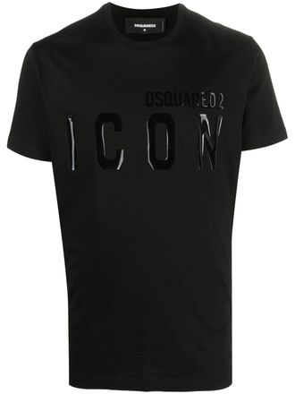 Dsquared2 T-shirt met logoprint - Zwart