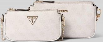 Guess Handtasche mit Label-Applikation Modell NOELLE in Ecru, Größe 1