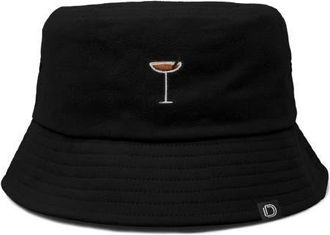 Dalix Coffee Martini Bucket Hat in Black at Nordstrom, Size X-Large
