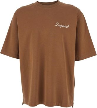 Dsquared2 Heren, Tops, Bruin, Maat: XL Katoen