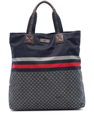 Gucci 2016-2025 Diamante Web Nylon tote bag - Blu