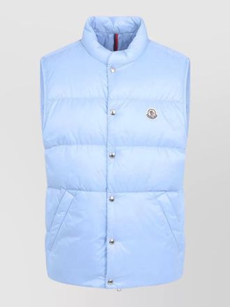 Moncler tuquerouye down vest nylon laqu&eacute;