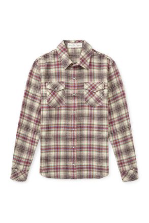 God's True Cashmere Checked Cashmere Shirt