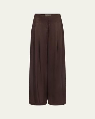 TWP Drew Silk Wide-Leg Pants