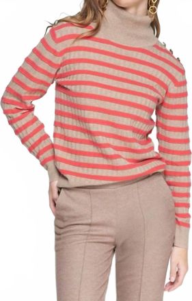 Vilagallo Sweater In Beige And Red