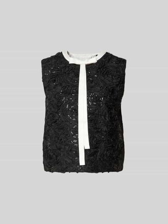 Baum Und Pferdgarten Tanktop mit Zierbesatz in Black, Gr&ouml;&szlig;e 34