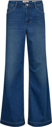 Mos Mosh Dara Deluxe Jeans - Dames - Loose Fit Jeans - Blauw - W28 L32 - Jeans