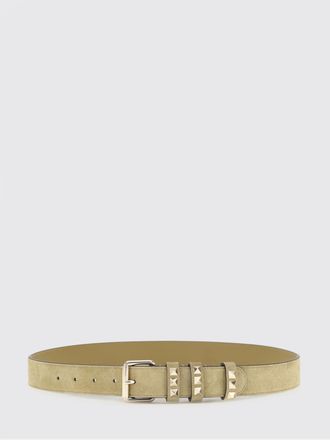 Valentino Garavani Rockstud Suede Leather Belt with Pin Buckle