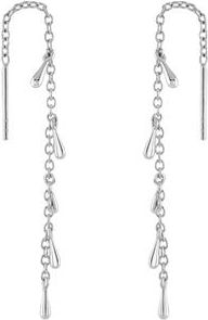 Lucy Quartermaine Drop Feeder Earrings in Sterling Silver at Nordstrom