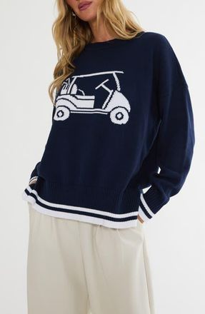Beach Riot Callie Crewnec Sweater in Dusk Buggy at Nordstrom, Size X-Small