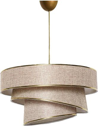 GreenIce Lampadario A Sospensione Con Paralume In Cotone Couper - Oro
