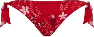 Vilebrequin Zij-strik bikini broekje Papel de Embrulho - Dames - Bikinis - Rood - L - Badmode