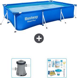 Bestway Piscina Bestway Steel Pro Rectangular - 300x201x66 Cm - 5-piezas S22302
