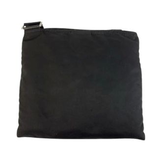 Prada Pre-owned Tessuto Nylon Schoudertas - Dames - Pre-owned - Zwart - Maat: ONE Size Nylon