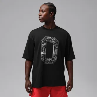 Nike Jordan Nike Mens Tatum Sport Dri-FIT Basketball T-Shirt in Black | IU7876-010