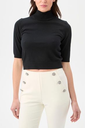 Trina Turk Mali Mock Neck in Black at Nordstrom, Size Xx-Large