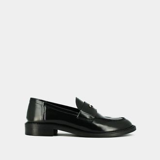 Jonak Loafers in leer Dash, zilverkleurig detail
