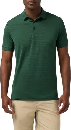Mizzen+Main Copa Trim Fit Performance Polo in Pine at Nordstrom, Size Xx-Large