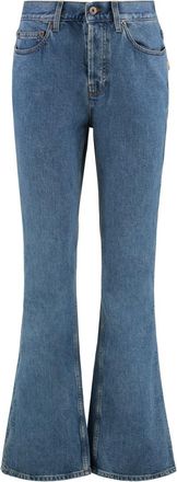 Burberry Light Blue Denim High Rise Bootcut Jeans