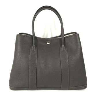 Herm&egrave;s Brown Negonda Leather Handbag Shoulder Bag Tote Bag (Pre-Owned)