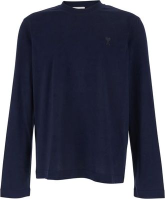 Ami Tops, Heren, Blauw, XL, Katoen, ADC T-shirt