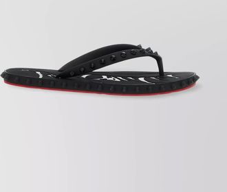 Christian Louboutin studded rubber sole open toe sandals