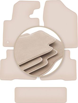 OEM Alfombrillas Premium Beige Para: Hyundai Santafe Iii 7 Plazas 2012