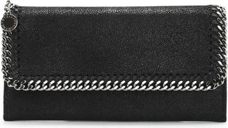 Stella McCartney Falabella Continental Wallet- Black