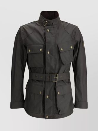 Belstaff cotton waterproof belted jacket
