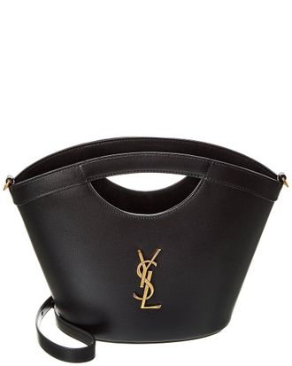 Saint Laurent Celia Mini Leather Tote