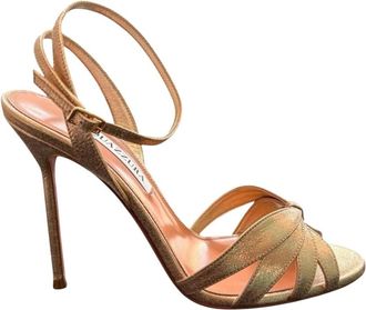 Aquazzura High Heel Sandalen - Dames - Sandalen met hakken - Beige - 36 EU - Schoenen