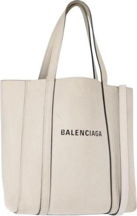 Balenciaga Pre-owned Vintage Tote Bag - Dames - Vintage Shopper - Wit - ONE Size - Leer - Vintage