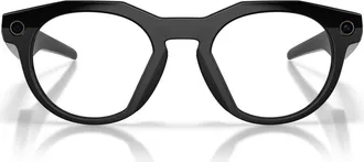 Oakley HSTN 51mm Round Transitions Sunglasses in Black/transitions Amethyst at Nordstrom