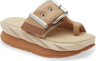 4CCCCees Mellow Glow Platform Sandal in Beige at Nordstrom, Size 37