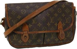 Louis Vuitton Pre-owned Canvas shoulder-bags - Dames - Vintage Schoudertas - Bruin - ONE Size - Leer - Vintage