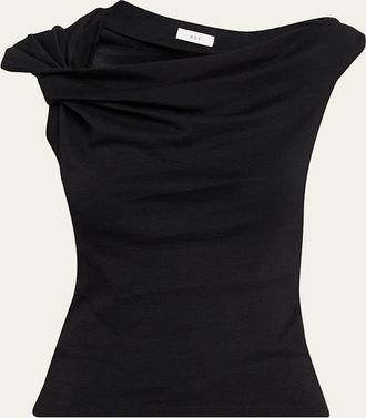 A.L.C. Cece Twisted Knit Tee