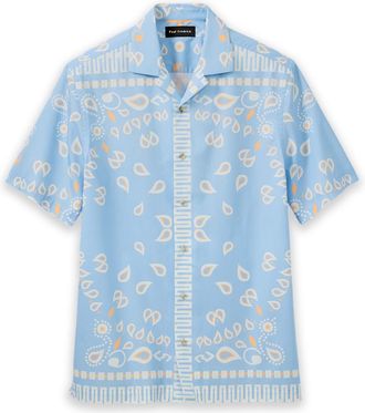 Paul Fredrick Cotton Paisley Bandana Casual Shirt